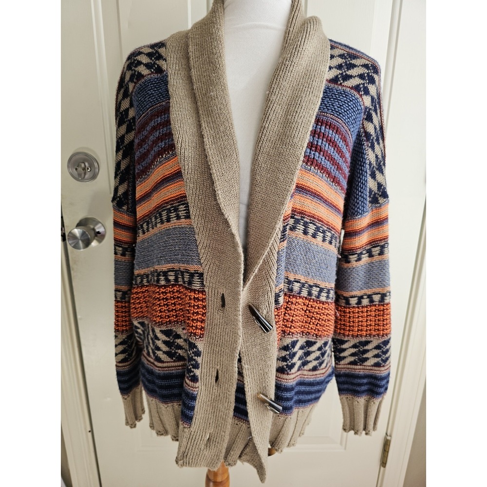 Kirra‎ Multicolored Comfy And Roomy Knit Cardigan Sweater.  Size Large
